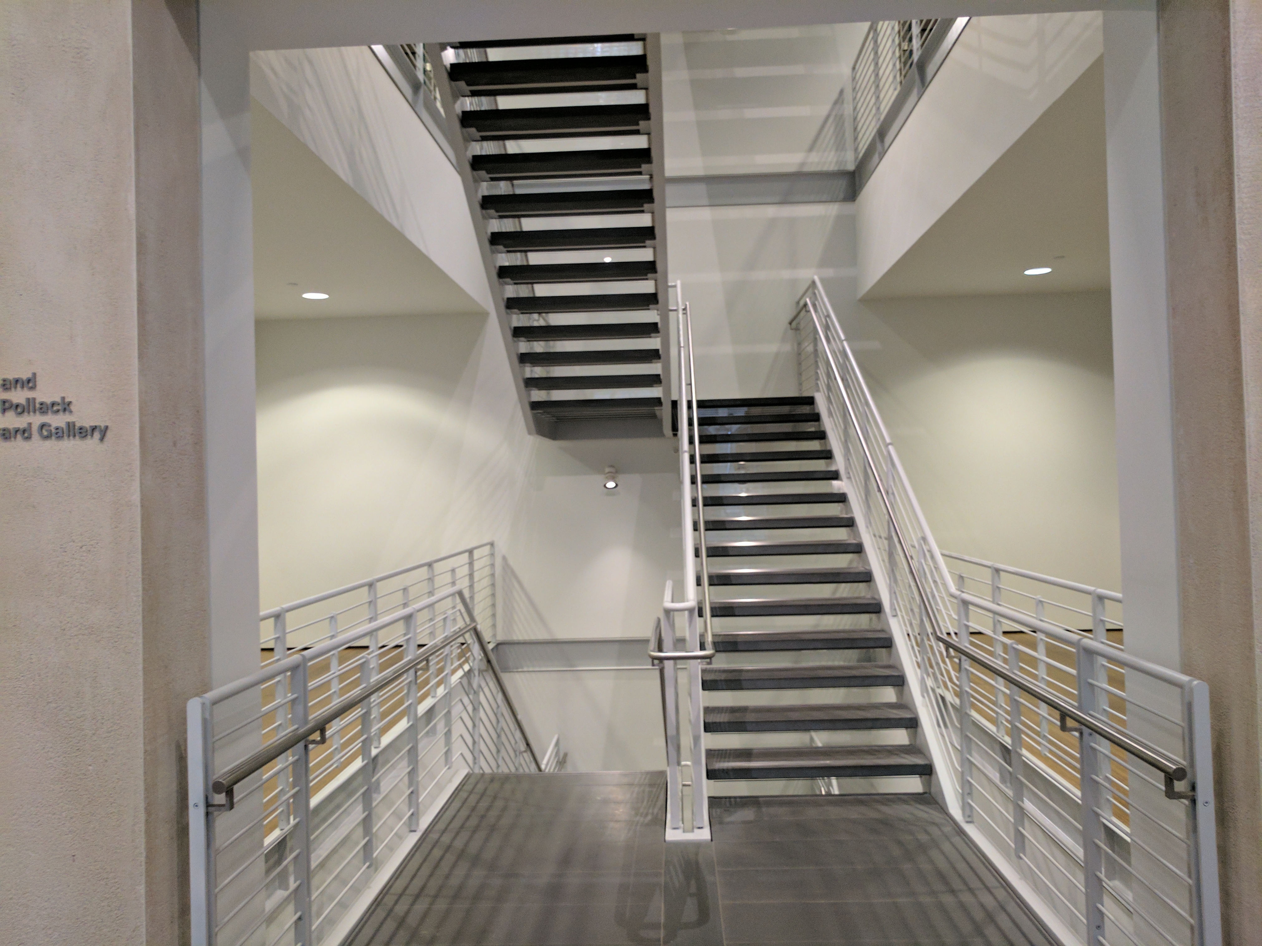 An image of the second floor stairwell of the HAM.