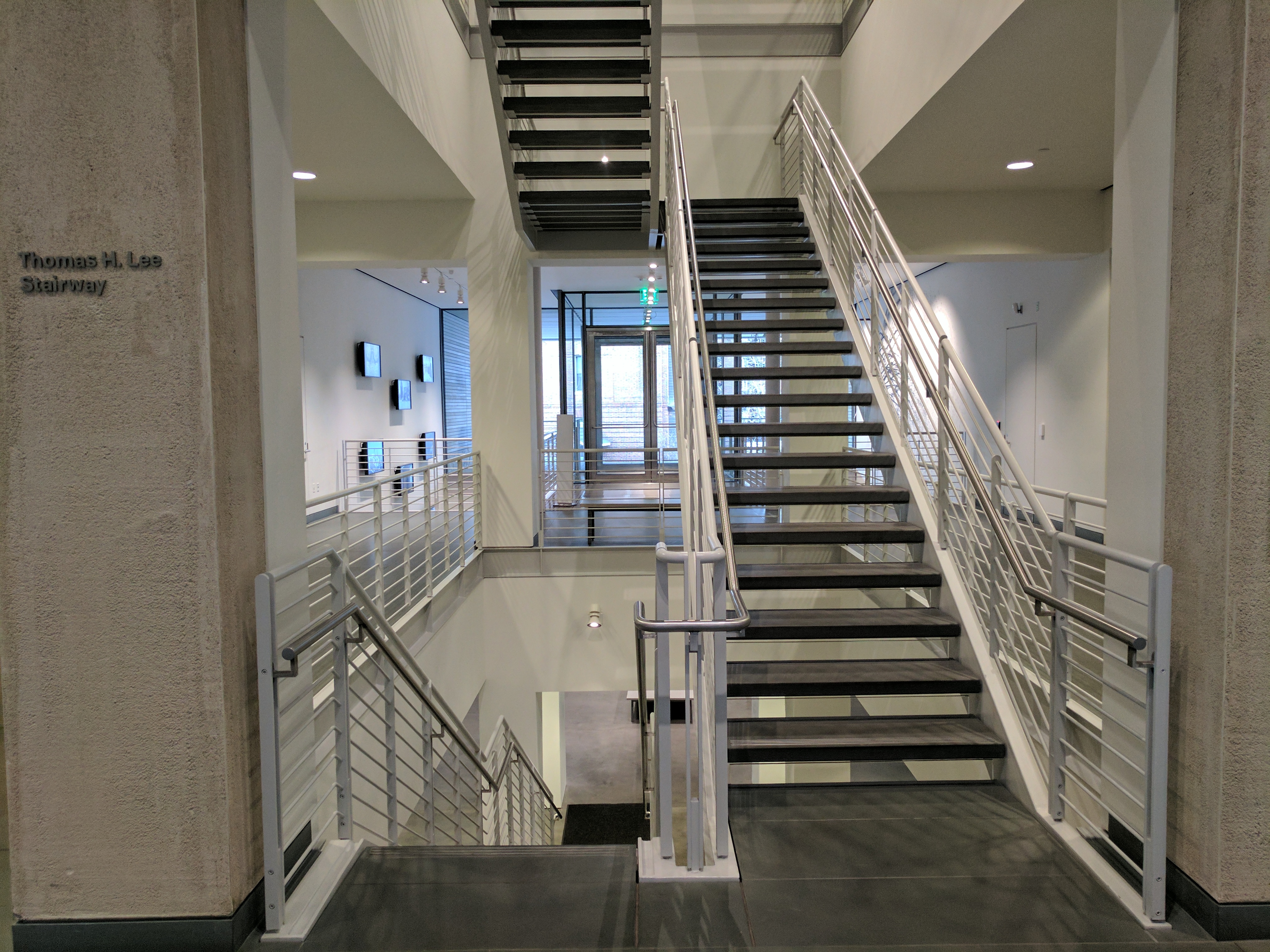 An image of the first floor stairwell of the HAM.